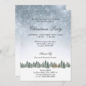 私は白いクリスマスのパーティーの夢を見ている 招待状 (正面/裏面)