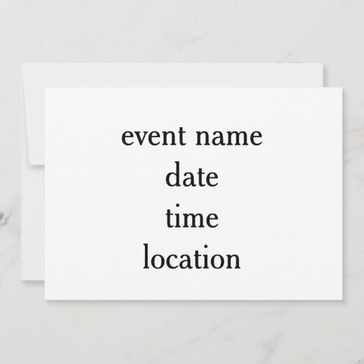 私は白いクリスマスの夢を見ているが、赤は行くだろう 招待状 (裏面)