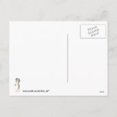 私は白いクリスマスの夢を見ている、ギフトおもしろい シーズンポストカード (裏面)