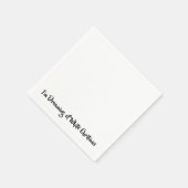 私は白いクリスマスの夢を見ている スタンダードカクテルナプキン (角)