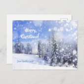 私は白いクリスマスの夢を見ている ポストカード (正面/裏面)