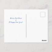 私は白いクリスマスの夢を見ている ポストカード (裏面)