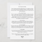 「私は白いクリスマスの夢を見ている」 枚 シーズンカード (裏面)