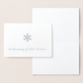 私は白いクリスマスの夢を見ている 箔カード (ディスプレー)