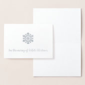 私は白いクリスマスの夢を見ている 箔カード (ディスプレー)