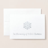 私は白いクリスマスの夢を見ている 箔カード (封筒付き正面)