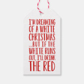 私は白いクリスマスを夢見ている ギフトタグ (正面)