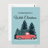 私は白いクリスマスを夢見ている ポストカード (正面/裏面)