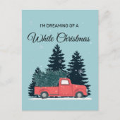 私は白いクリスマスを夢見ている ポストカード (正面)