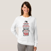 私は白いクリスマスを夢見ている Tシャツ (正面フル)