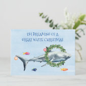 私は白いクリスマス素晴らしのサメの夢を見る シーズンカード (スタンド正面)