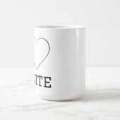 私は白が好き コーヒーマグカップ (中央)