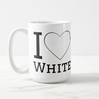 私は白が好き コーヒーマグカップ