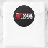 私は白くなる前にアンチオバマだっクールた ラウンドシール (バッグ)