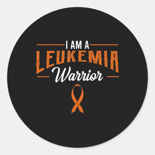 私は白血病戦士の血液がん認識度Ora ラウンドシール (正面)