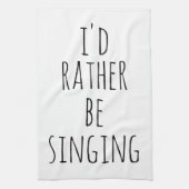 私は白黒で引用文を歌っおもしろいたい キッチンタオル (縦)