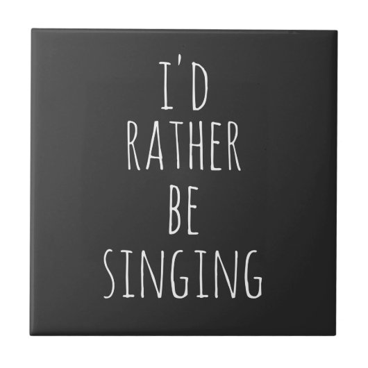 私は白黒で引用文を歌っおもしろいたい タイル (正面)