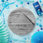 私は白黒のビーチへ行く ペーパープレート (パーティー)