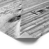 私は白黒のビーチへ行く ポスター (角)