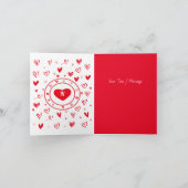 私は皆が嫌いだがバレンタインデーのカード サンキューカード (内部)