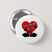 私は皆が嫌いだが君は黒い 缶バッジ (正面&裏面)