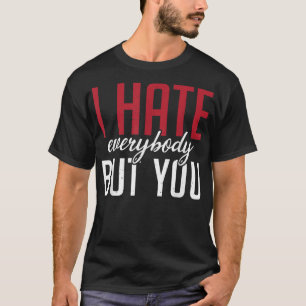 私は皆が嫌いだが家族の友情 Tシャツ
