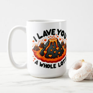 私は皆さんにかわいい火山の愛を愛する コーヒーマグカップ