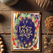 私は皆さんを愛していカラフルるモダンおもしろい カード