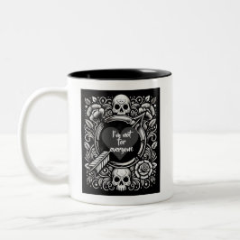 私は皆のためではないスカル ツートーンマグカップ