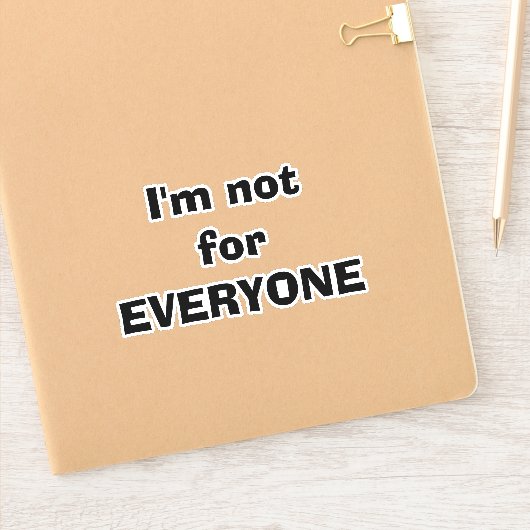 私は皆のためではない シール (ノートブック)