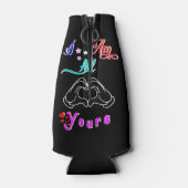 私は皆のロマンチックなバレンタインデーのカップルだ ボトルクーラー (裏面)