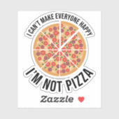 私は皆を幸せにできない – 私はピザではない シール (シート)