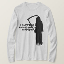 私は皆を軍隊支えます Tシャツ