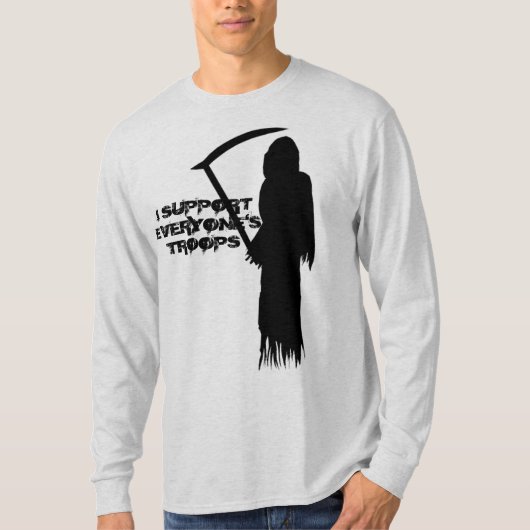 私は皆を軍隊支えます Tシャツ (正面)