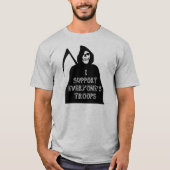 私は皆を軍隊支えます Tシャツ (正面)
