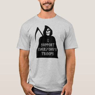 私は皆を軍隊支えます Tシャツ