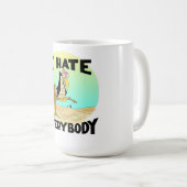 私は皆を飲料のマグ憎みます コーヒーマグカップ (正面右)