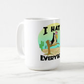 私は皆を飲料のマグ憎みます コーヒーマグカップ (正面左)