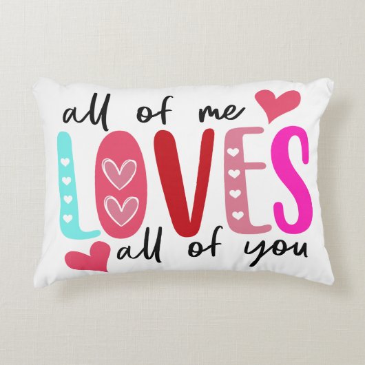 私は皆、あなた方を愛している アクセントクッション (正面)