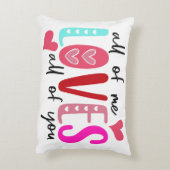 私は皆、あなた方を愛している アクセントクッション (裏面(縦))