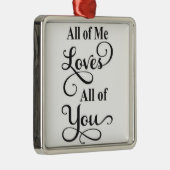 *私は皆、あなた方を愛している*クリスマスオーナメント メタルオーナメント (右)