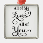 *私は皆、あなた方を愛している*クリスマスオーナメント メタルオーナメント (正面)