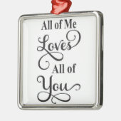 *私は皆、あなた方を愛している*クリスマスオーナメント メタルオーナメント (左)