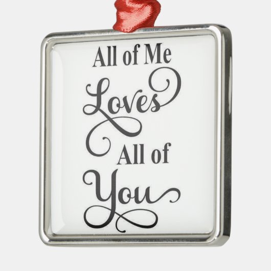 *私は皆、あなた方を愛している*クリスマスオーナメント メタルオーナメント (左)