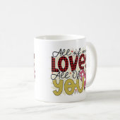 私は皆、バレンタインを愛している コーヒーマグカップ (正面右)