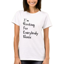 私は皆、ブラックTシャツを応援し    ています。