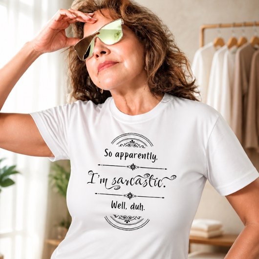 私は皮肉なおもしろいTシャツだ Tシャツ