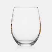 私は皮肉な主婦レトロを飲んでいた ステムなしワイングラス (左)