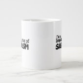 私は皮肉の素晴らしい一筋だ ジャンボコーヒーマグカップ (正面)