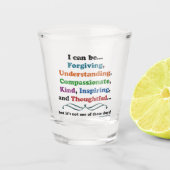 私は皮肉を言う事を許せる ショットグラス (正面)